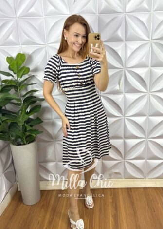 Vestido Comfy Chic Mia Com Botão - Milla Chic