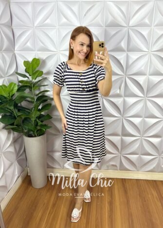 Vestido Comfy Chic Mia Com Botão - Milla Chic