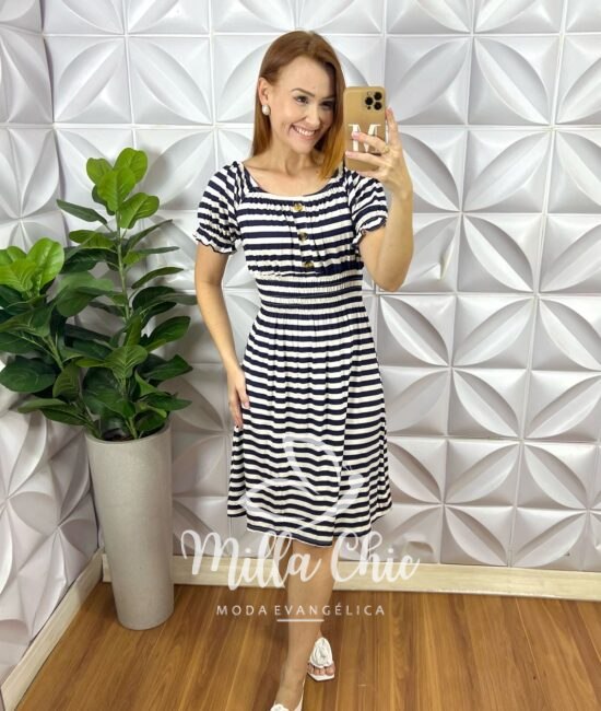 Vestido Comfy Chic Mia Com Botão - Milla Chic