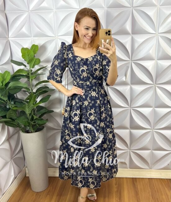 Vestido Dália Lesie 3D - Milla Chic