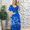 Milla Chic - millachic com br vestido dubai viscolinho estampado rosa estampado copia Vestido Charlotte Bordado - Azul - Milla Chic