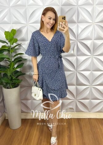 Milla Chic - millachic com br vestido envelope abigail azul marinho 1 Vestido Envelope Abigail - Azul Marinho - Milla Chic
