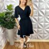 Milla Chic - millachic com br vestido envelope abigail liso marrom copia Vestido Envelope Abigail Liso - Preto - Milla Chic