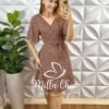 Vestido Envelope Abigail - Marrom - Milla Chic