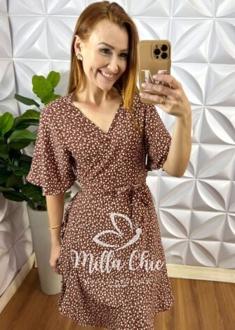 Milla Chic - millachic com br vestido envelope abigail marrom 3 Vestido Envelope Abigail - Marrom - Milla Chic