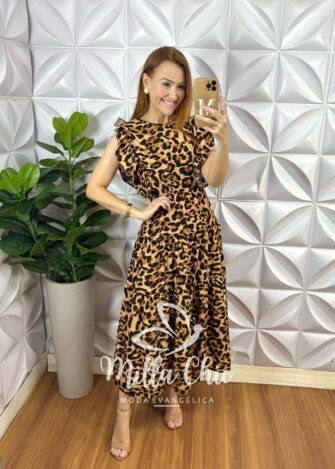 Vestido Europa Animal Print - Milla Chic