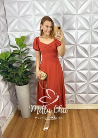 Vestido Florence - Terracota - Milla Chic