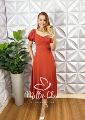 Vestido Florence - Terracota - Milla Chic