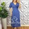 Milla Chic - millachic com br vestido liz viscolinho estampado azul Vestido Liz Viscolinho Estampado - Azul - Milla Chic