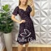 Milla Chic - millachic com br vestido marinheiro em crepinho Vestido Marinheiro Em Crepinho - Azul Marinho - Milla Chic