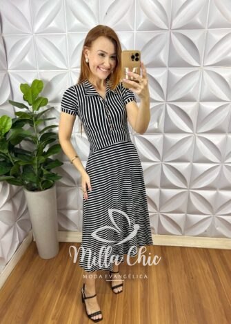 Milla Chic - millachic com br vestido polo gode 4 Vestido Polo Godê - Milla Chic