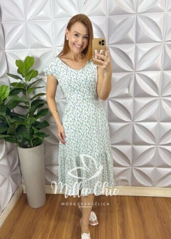 Vestido Safira Viscolinho - Branco - Milla Chic