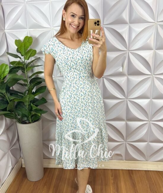 Vestido Safira Viscolinho - Branco - Milla Chic