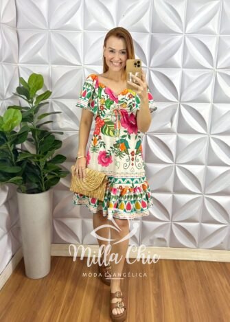 Vestido Viena Floral Rosa - Milla Chic