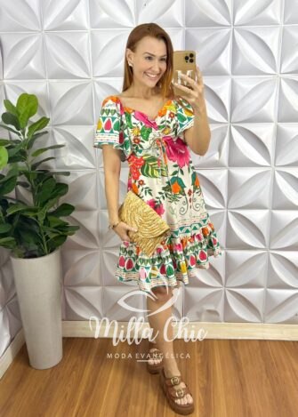 Vestido Viena Floral Rosa - Milla Chic