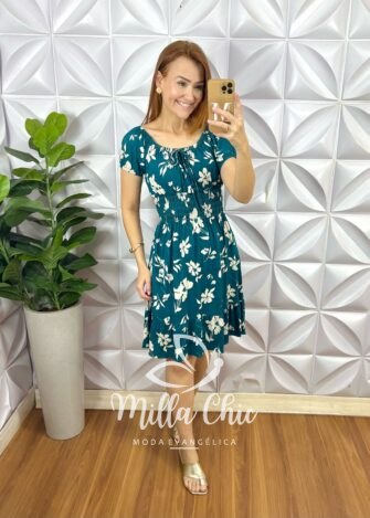 Vestido Viscolycra Comfy Chic Mia - Verde - Milla Chic