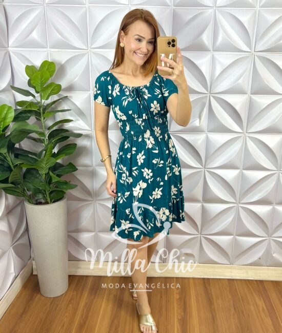 Vestido Viscolycra Comfy Chic Mia - Verde - Milla Chic