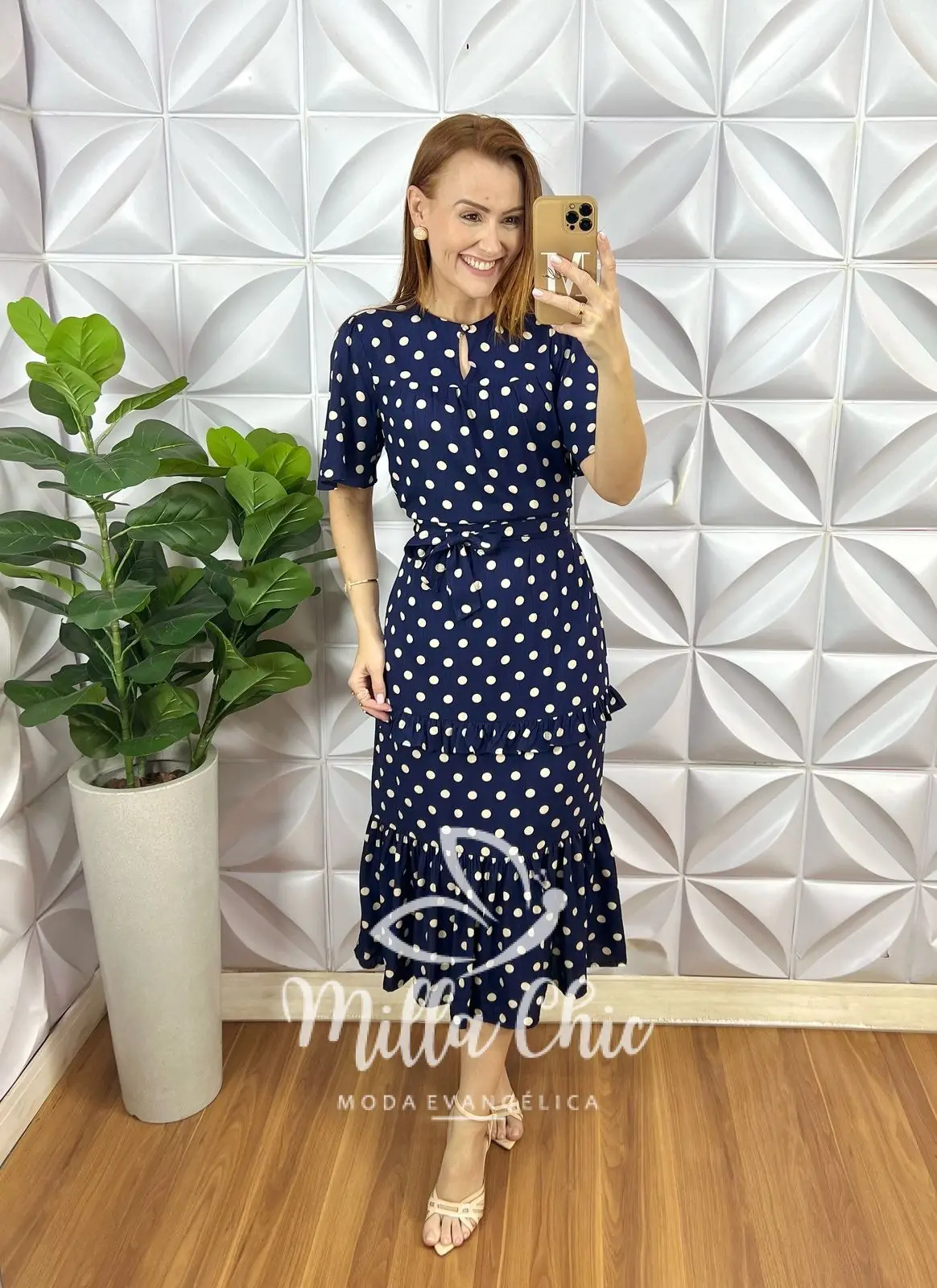 Vestido Copacabana Póa Azul Marinho – Milla Chic Vestido Copacabana Póa Azul Marinho - Milla Chic