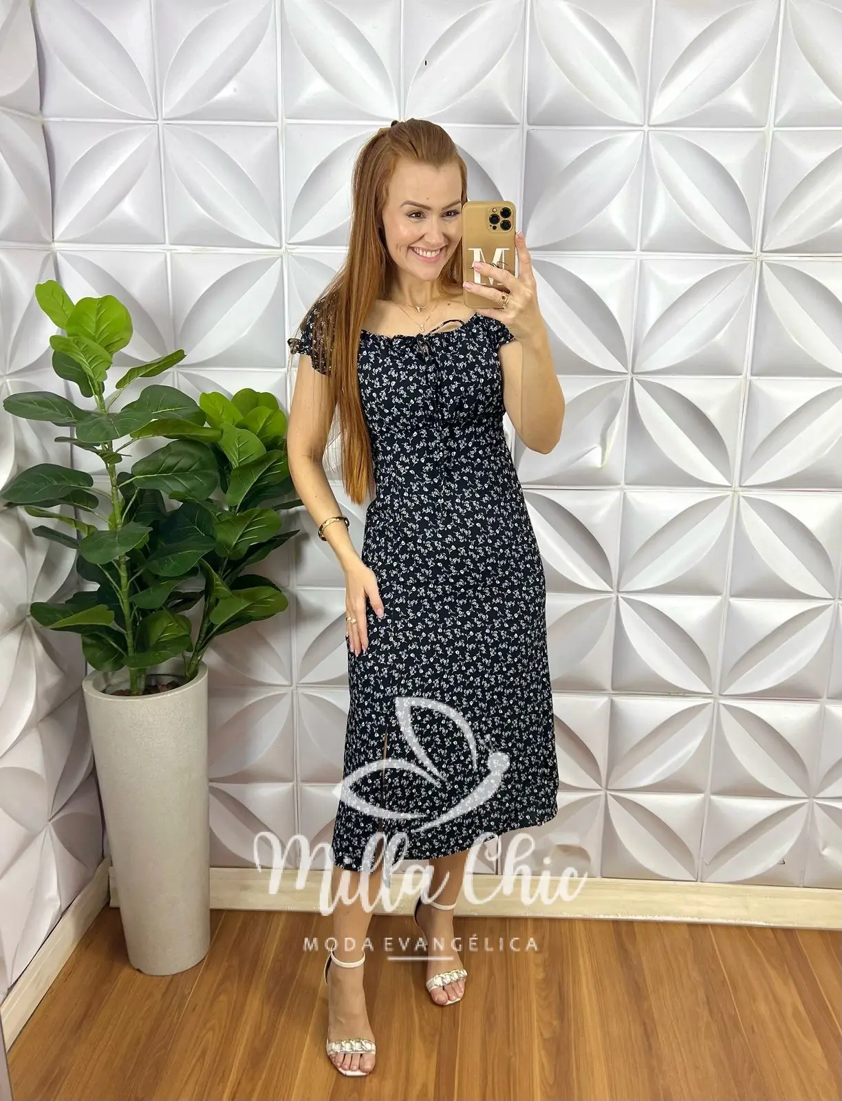 Vestido Camponesa Reto – Preto – Milla Chic Vestido Camponesa Reto - Preto - Milla Chic