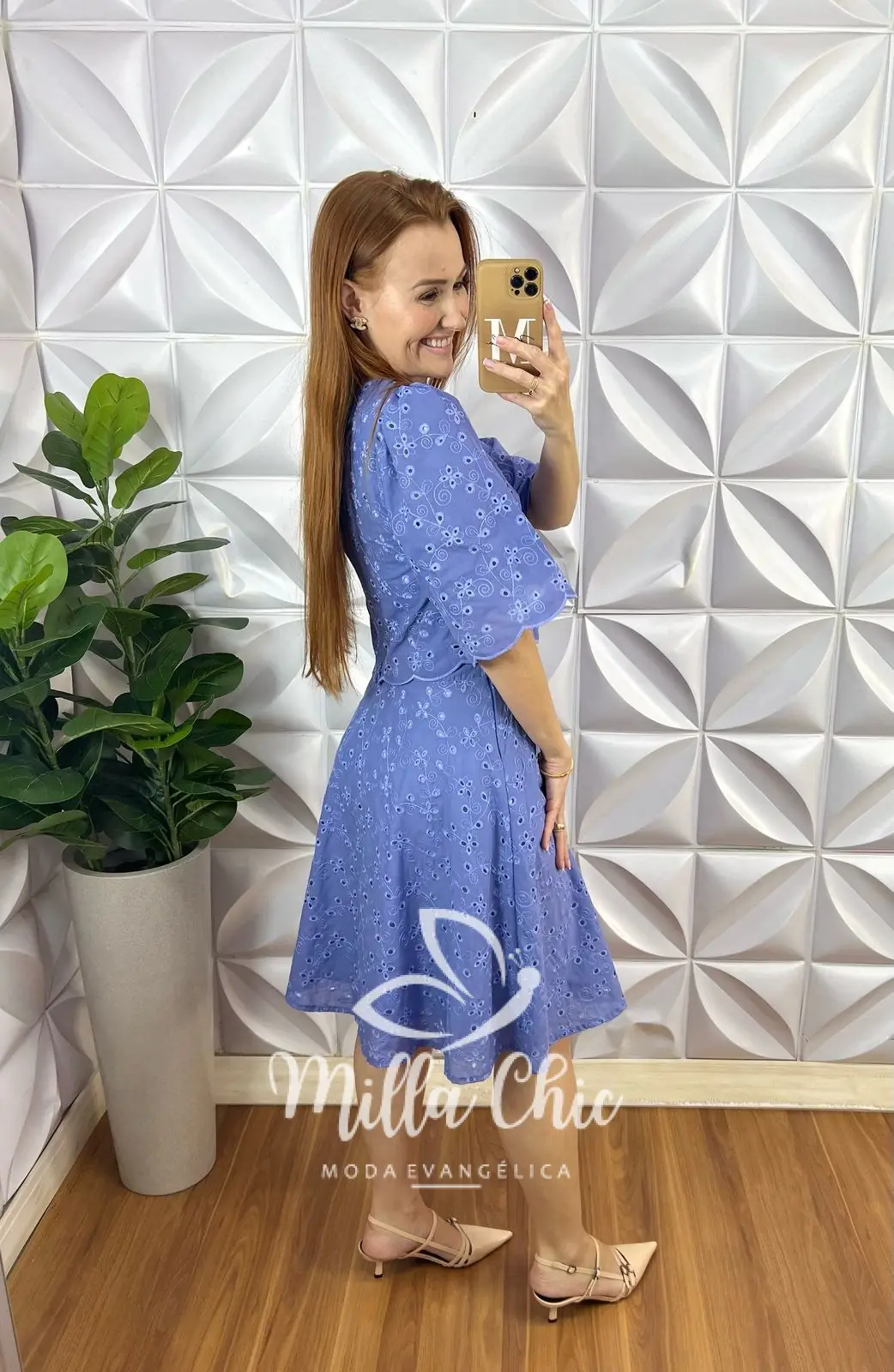 Conjunto Jardins Lesie Algodão 3D – Azul – Milla Chic Conjunto Jardins Lesie Algodão 3D - Azul - Milla Chic