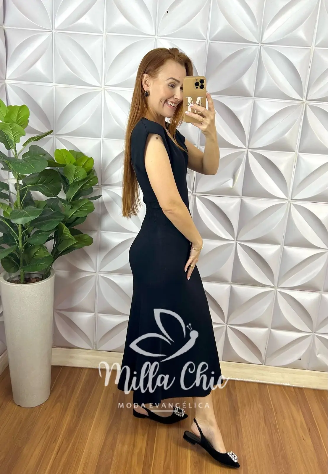 Vestido Miss Em Tricot Modal – Preto – Milla Chic Vestido Miss Em Tricot Modal - Preto - Milla Chic