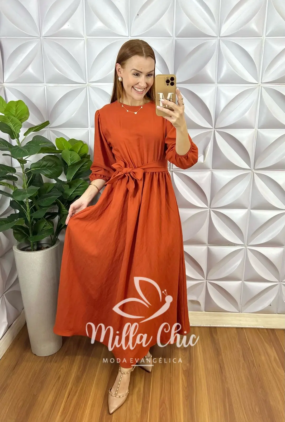 Vestido Carlota – TerraCota – Milla Chic Vestido Carlota - TerraCota - Milla Chic