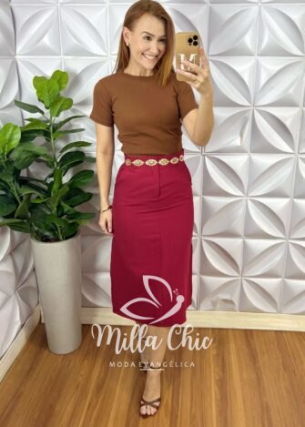 Milla Chic - millachic com br blusa canelada basica chic marrom 4 Blusa Canelada Básica Chic  - Marrom - Milla Chic