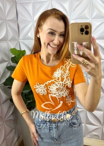 Milla Chic - millachic com br blusa filipinas bordado em cordone laranja 1 Blusa Filipinas Bordado Em Cordone - Laranja - Milla Chic