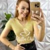 Blusa Joana Em Tricot Modal - Areia - Milla Chic