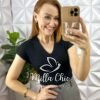 Blusa Joana Em Tricot Modal - Preta - Milla Chic