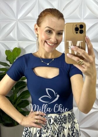 Body Ivana Suplex - Azul Marinho - Milla Chic