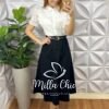 Camisa Tunísia Em Tule Bordado - Branca - Milla Chic