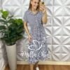Chemise Ione Em Crepinho - Milla Chic
