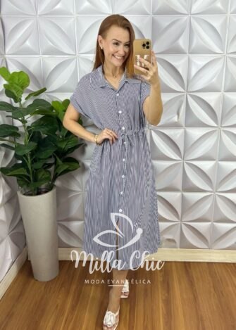 Milla Chic - millachic com br chemise ione em crepinho 5 Chemise Ione Em Crepinho - Milla Chic