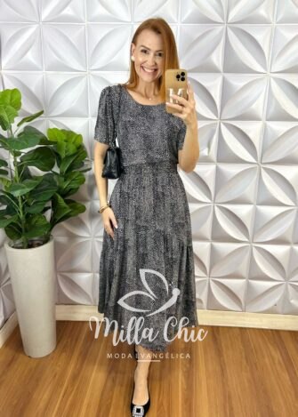 Conjunto Aruna Em Viscolinho - Preto - Milla Chic