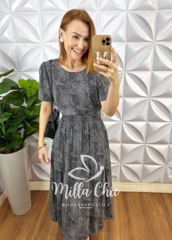 Conjunto Aruna Em Viscolinho - Preto - Milla Chic
