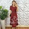 Conjunto Aruna Em Viscolinho - Vermelho - Milla Chic