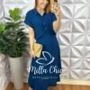Milla Chic - millachic com br conjunto galles em viscolinho azul 3 Conjunto Galles Em Viscolinho - Azul - Milla Chic