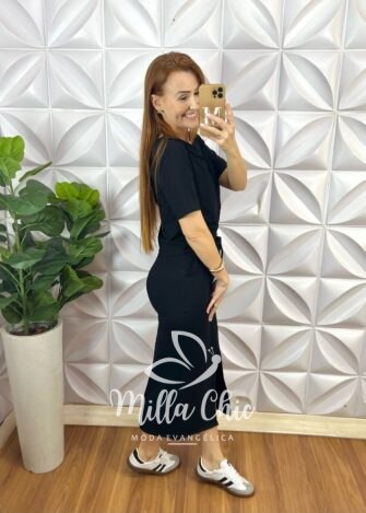 Conjunto Isis Comfy e Chic - Preto - Milla Chic