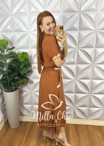 Conjunto Tereza - Marrom - Milla Chic