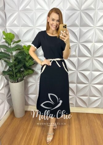 Conjunto Tereza - Preto - Milla Chic