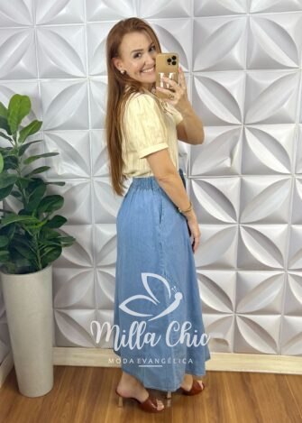 Milla Chic - millachic com br saia jeans lena 2 Saia Jeans Lena - Milla Chic