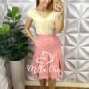 Milla Chic - millachic com br saia julieta em pregas preta copia Saia Julieta Em Pregas - Rosa - Milla Chic