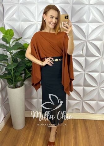 Saia Martina Em Tule - Preta - Milla Chic