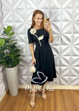 Vestido Aretha Flor - Milla Chic