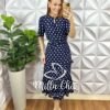 Milla Chic - millachic com br vestido copacabana poa azul marinho Vestido Copacabana Póa Azul Marinho - Milla Chic