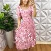 Vestido Daiana Plissado - Rosa - Milla Chic