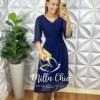 Milla Chic - millachic com br vestido diana em chiffon boho verde copia Vestido Diana Em Chiffon Boho - Azul - Milla Chic