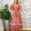 Milla Chic - millachic com br vestido linho ines terracota copia Vestido Linho Inês - Rosé - Milla Chic