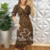 Milla Chic - millachic com br vestido liz viscolinho estampado azul copia Vestido Liz Viscolinho Estampado - Animal Print - Milla Chic